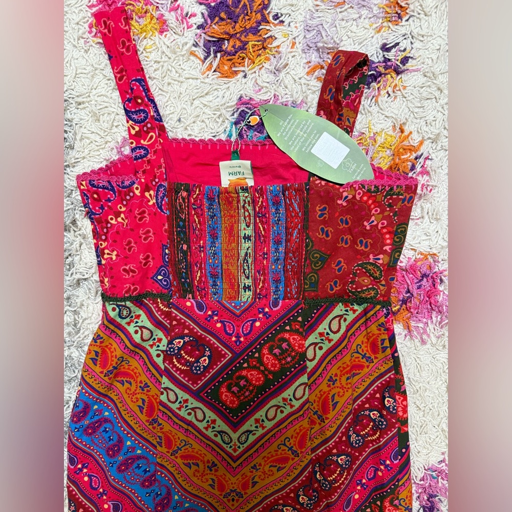 FARM Rio Colorful Bandana Midi Dress - Picture 7 of 8